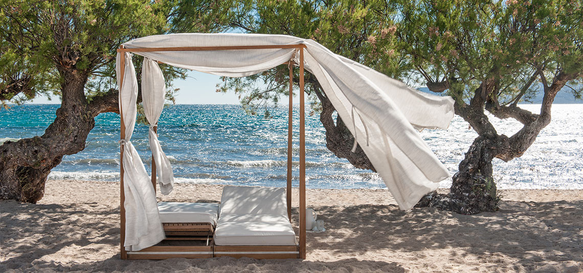 Double canopy Sun lounger Ethimo